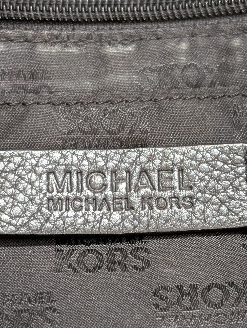 Michael Kors Soft Black Pebbled Leather Tassel Hobo Satchel Shoulder Handbag - Picture 9 of 9